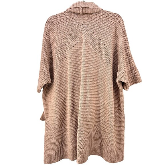 Anthropologie Sleeping On Snow Women's Mauve Knit Cardigan Sweater Sz. OS - Picture 2 of 4